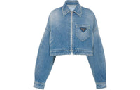 PRADA SS24 Denim Jacket Women's Medium Blue