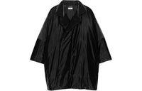 SAINT LAURENT Lacquered-Effect Oversized Down Jacket