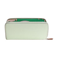 HERMES Silk'In Epsom Leather Wallet Unisex 07 Vert Pale Light Green