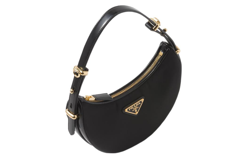 PRADA Arque Recycled Nylon Handbag, Shoulder Bag Mini Women's Black