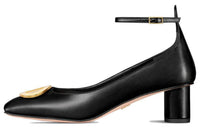 DIOR Chunky Heel High Heels 5cm Women's Black