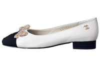 CHANEL Casual Single Shoes Women's Beige Black