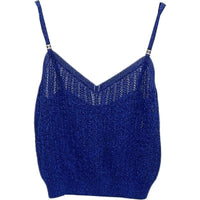 CHANEL Camisole Women's Navy Blue