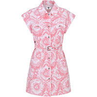 DIOR All Over Printed Belted Dress