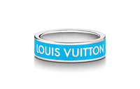 LOUIS VUITTON Enamel Rings Unisex Blue