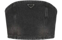 PRADA Strapless Tops Women's Black