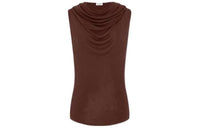 SAINT LAURENT Tank Tops Women's Brown