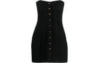 SAINT LAURENT SS22 Sleeveless Dress Women's Black