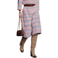 CHANEL Casual Long Skirts Women's Purple