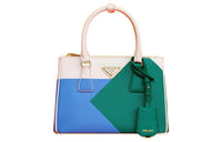PRADA Galleria Killer Bag Leather Shoulder Bag Crossbody Bag Handbag Small Size Women's Wave/Mango Yellow
