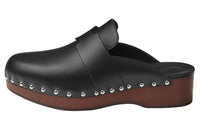 HERMES Wrap-toe Slippers Men's Black
