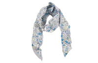 HERMES Silk Scarves Unisex Gray/Blue
