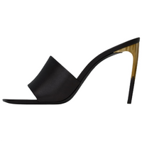 SAINT LAURENT Slide Slippers 9cm Women's Black