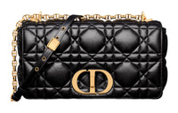 DIOR Calfskin Shoulder Bag, Crossbody Bag Tubas Black