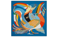 HERMES Silk Scarves Women's Blue