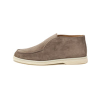 Loro Piana Open Walk Ankle Boots 2cm Women's Olive Brown