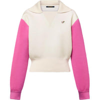 LOUIS VUITTON Color-Blocked Collar Pullover