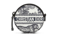 DIOR DiorTravel Jouy Print Technical Fabric Coin Purse Women's White