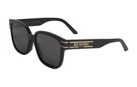 DIOR Acetate Square Sunglasses Women's Black