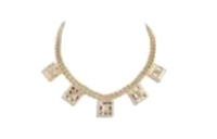 CHANEL Necklaces Women's Gold