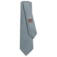 HERMES Mulberry Silk Ties Men's Gray