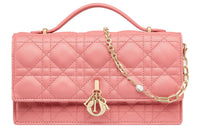 DIOR Sheepskin Shoulder Bag, Crossbody Bag, Handbag Mini Women's Light Pink