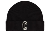 CELINE Initial Beanie In Ribbed Wool