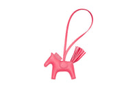 HERMES Sheepskin Pendants Unisex PM Pink