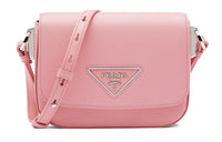 PRADA Sheepskin Shoulder Bag Crossbody Bag Women's Petal Pink