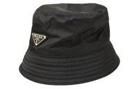 PRADA Canvas Bucket Hats Men's Black