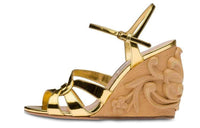 MIU MIU Strap Sandals Women's Gold