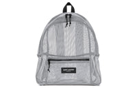 SAINT LAURENT Nylon Backpack Men's White/Black