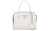 PRADA Saffiano Smooth Leather Shoulder Bag Crossbody Bag Handbag Women's White