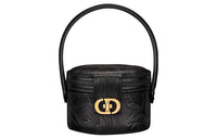 DIOR Cow Leather Eveningwear Handbag Women's Black