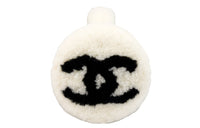 CHANEL Taffeta Earmuffs Unisex White