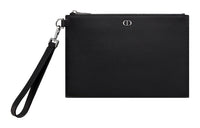 DIOR Grained Calfskin Wallets Clutches Men's Black