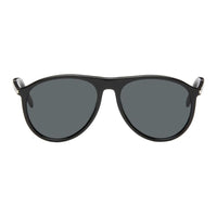 SAINT LAURENT Acetate Irregular Shape Sunglasses Men's Black