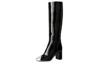 LOUIS VUITTON Louise Knee-high Boots Women's Black