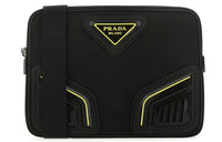 PRADA Nylon Shoulder Backpack Crossbody Bag Clutch Men's Black