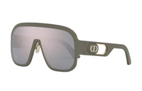DIOR Plastic Irregular Shape Sunglasses Women's Green