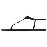 SAINT LAURENT Cassandra Logo Plaque Sandals Women's