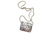 CHANEL Lambskin Shoulder Bag Crossbody Bag Women's Silver