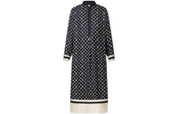 LOUIS VUITTON Stripe Accent Monogram Shirt Dress