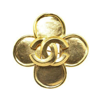 CHANEL 1996 Cc Clover Brooch