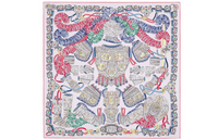 HERMES Silk Scarves Women's Multicolor