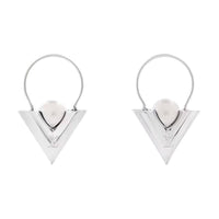 LOUIS VUITTON V For Vuitton Pearl And Metal Earrings