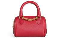 CELINE Cow Leather Shoulder Bag, Crossbody Bag, Handbag Mini Women's Candy Color, Red