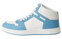 HERMES Inject High-Top Skateboard Shoes Men's White Blue