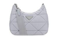 PRADA Nylon Fabric Shoulder Bag Women's Gray
