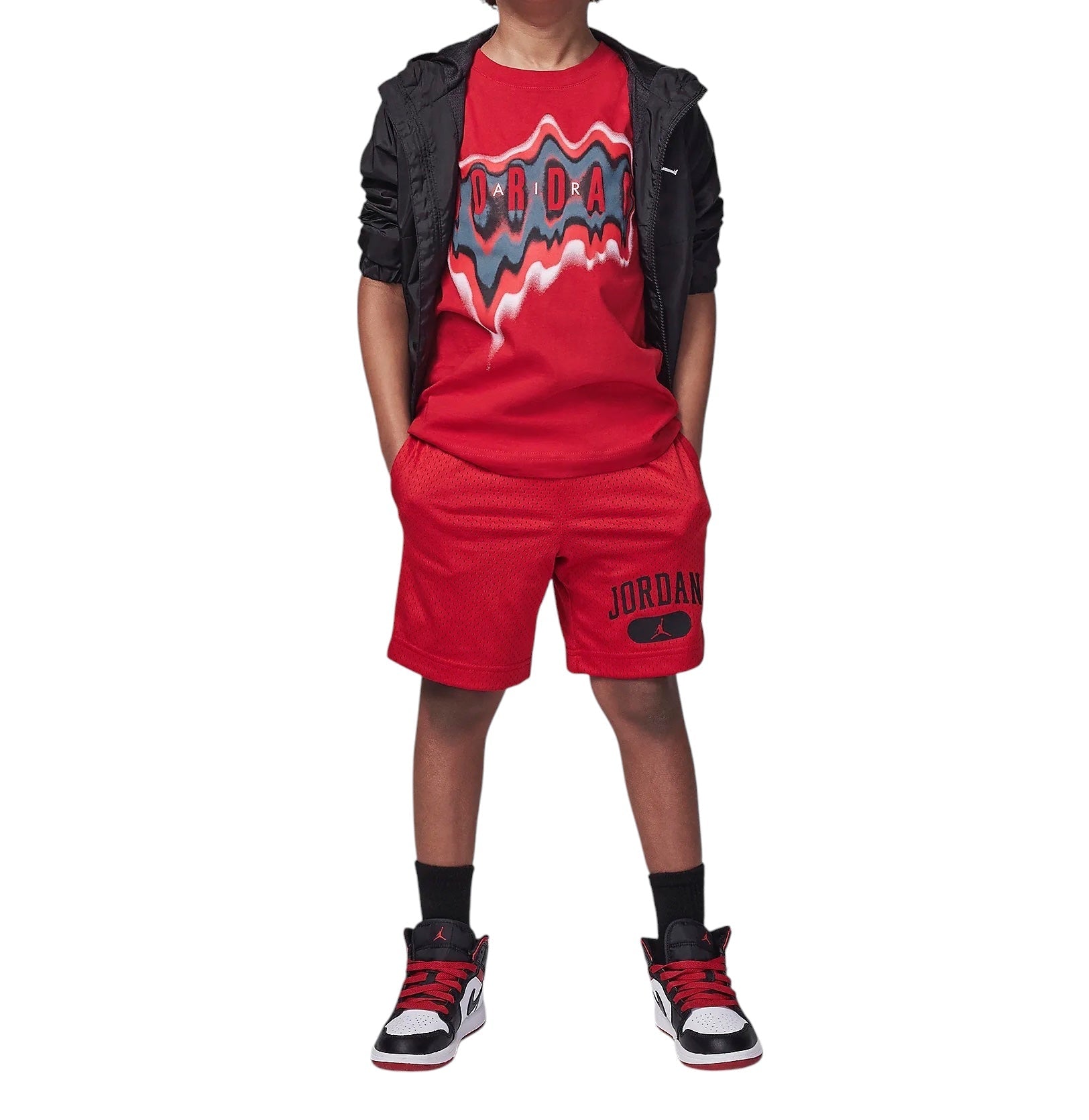 (PS) Air Jordan Graphic T-Shirt 'Heat Map Red' 85D187-R78